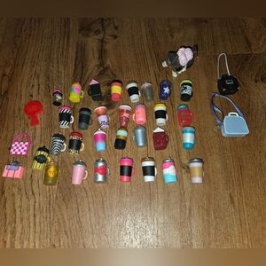 LOL Surprise Omg Accessories Lot Of Water Sippy Bottles Purses